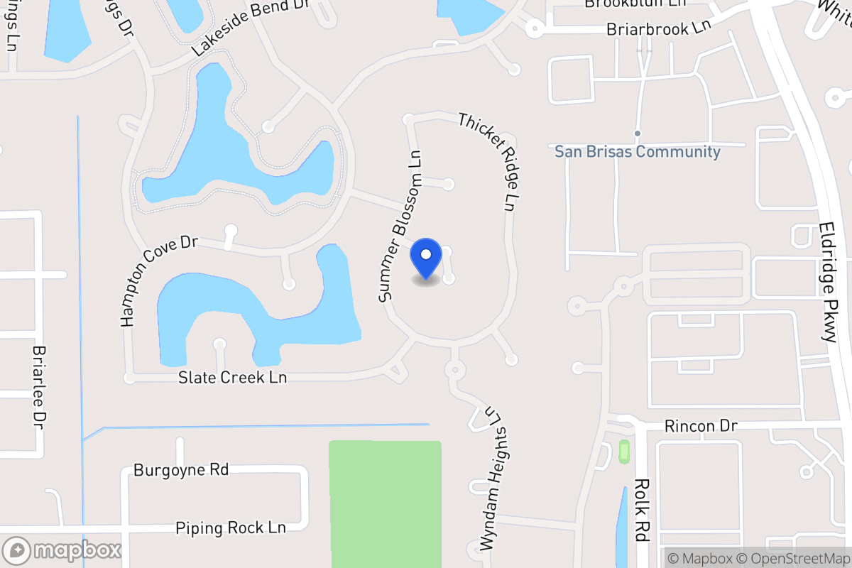 Map of 13607 Scarlet Glen Ct, Houston