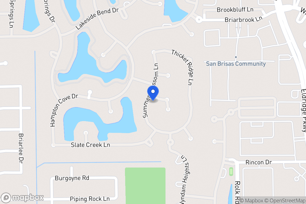 Map of 2311 Summerblossom Ln, Houston