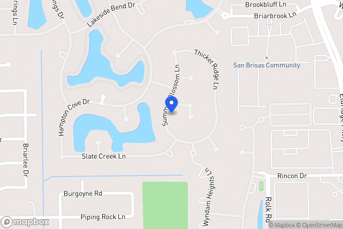 Map of 2315 Summerblossom Ln, Houston