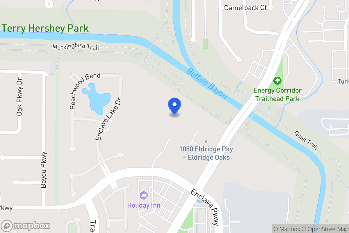 Map of 1080 Eldridge Pky, Houston