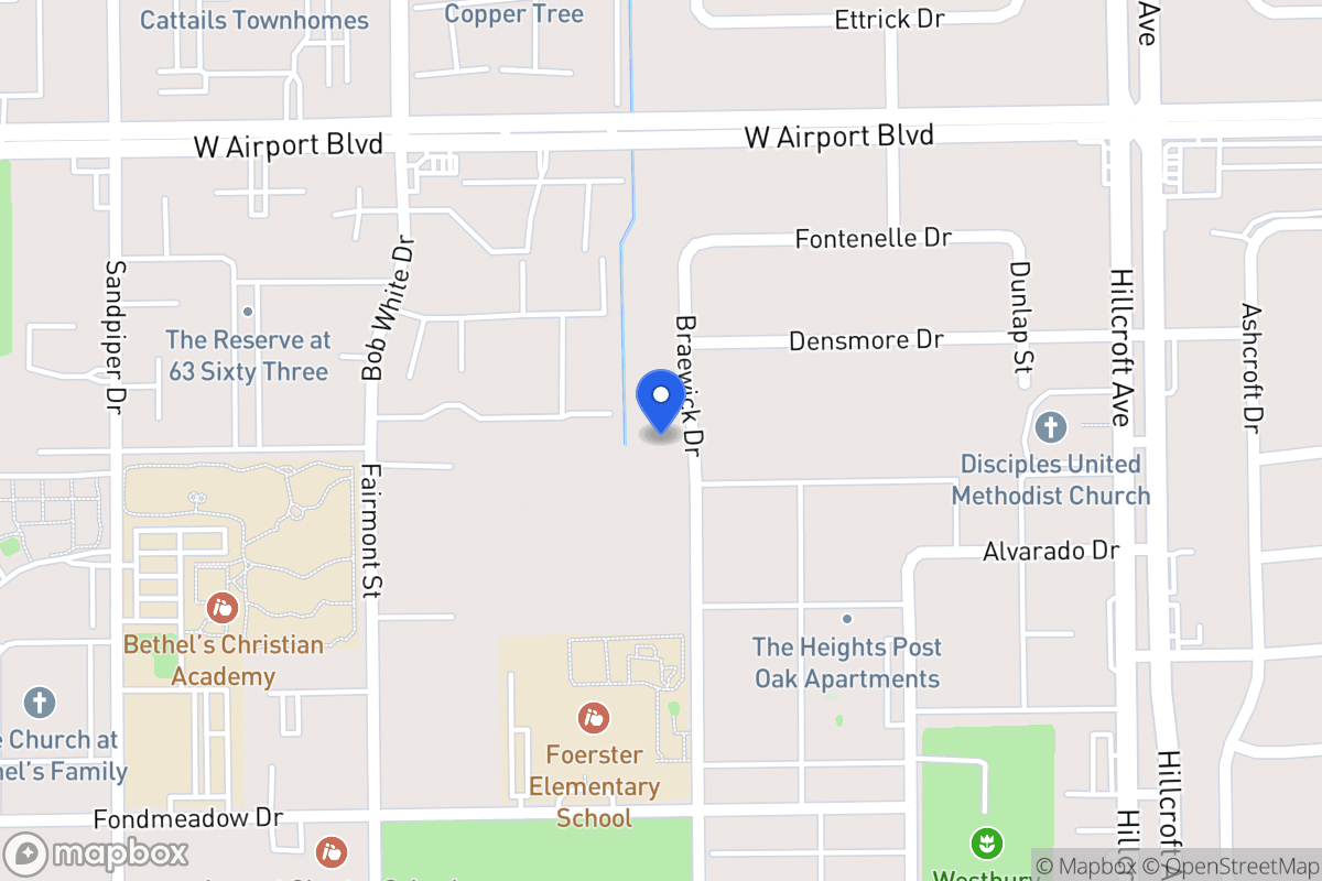 Map of 11216 Haviland St, Houston