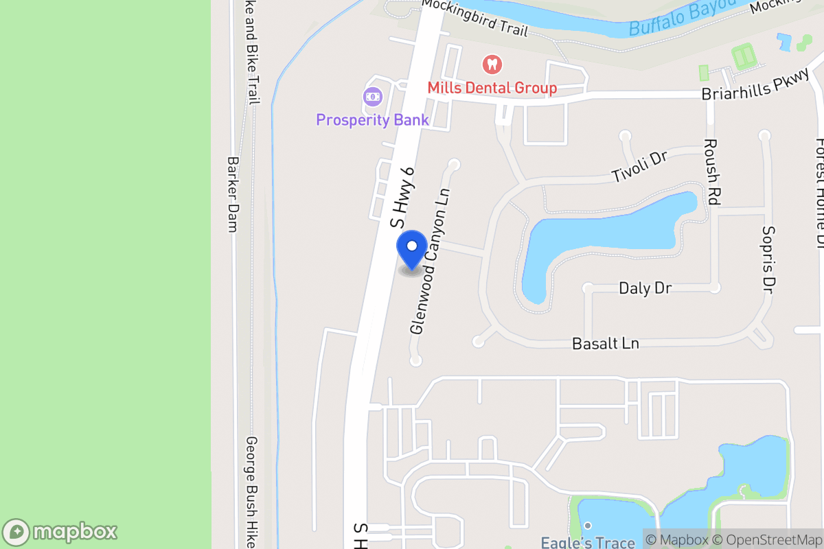 Map of 1226 Glenwood Canyon Ln, Houston
