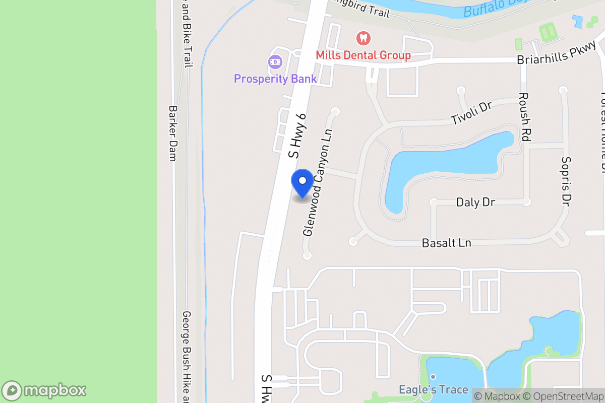 Map of 1234 Glenwood Canyon Ln, Houston