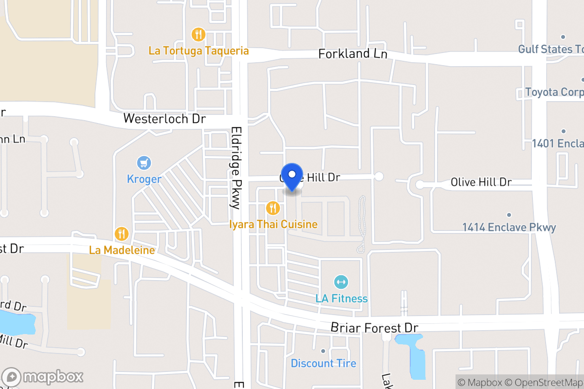 Map of 1502 Olive Garden, Houston