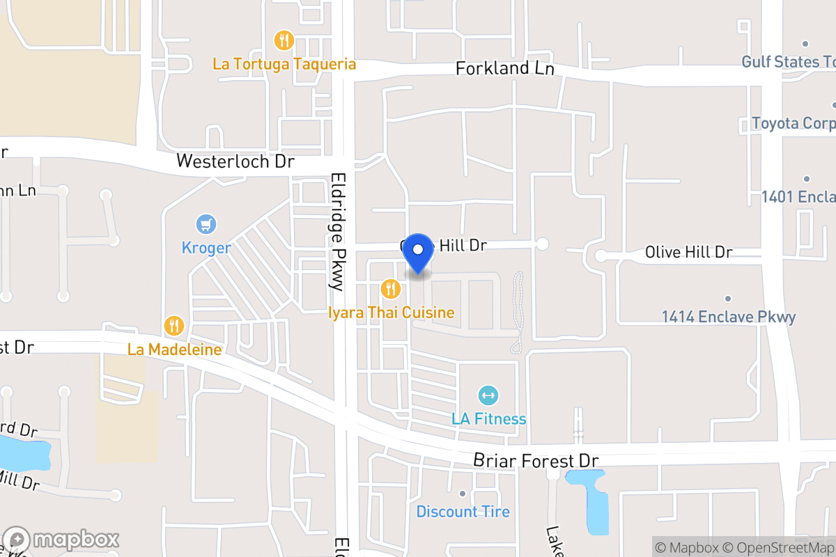 Map of 1506 Olive Garden, Houston