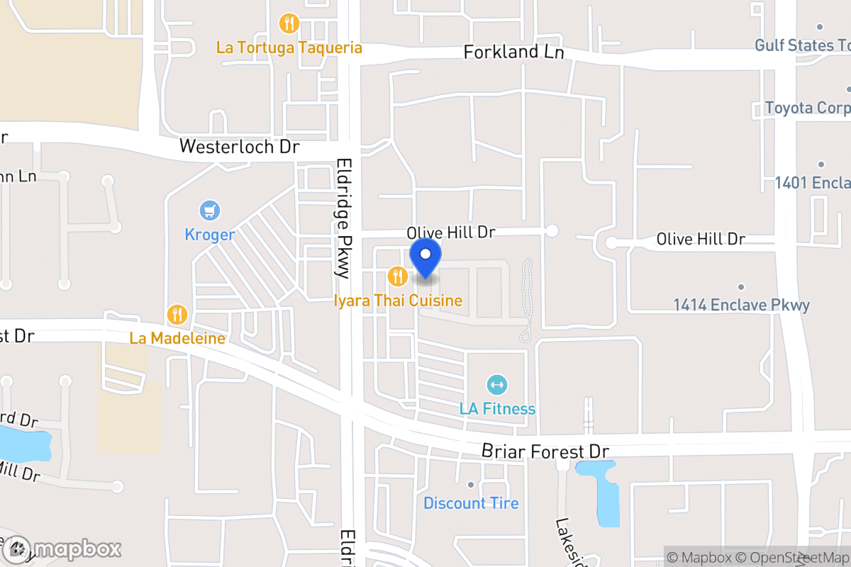 Map of 1514 Olive Garden, Houston