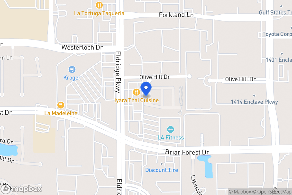 Map of 1518 Olive Garden, Houston