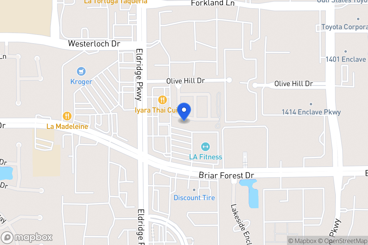 Map of 13343 Olive Trace, Houston