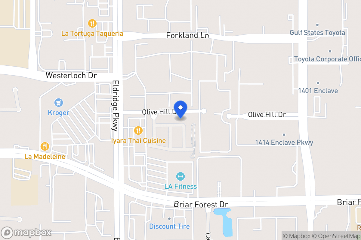 Map of 13302 Olive Trail, Houston