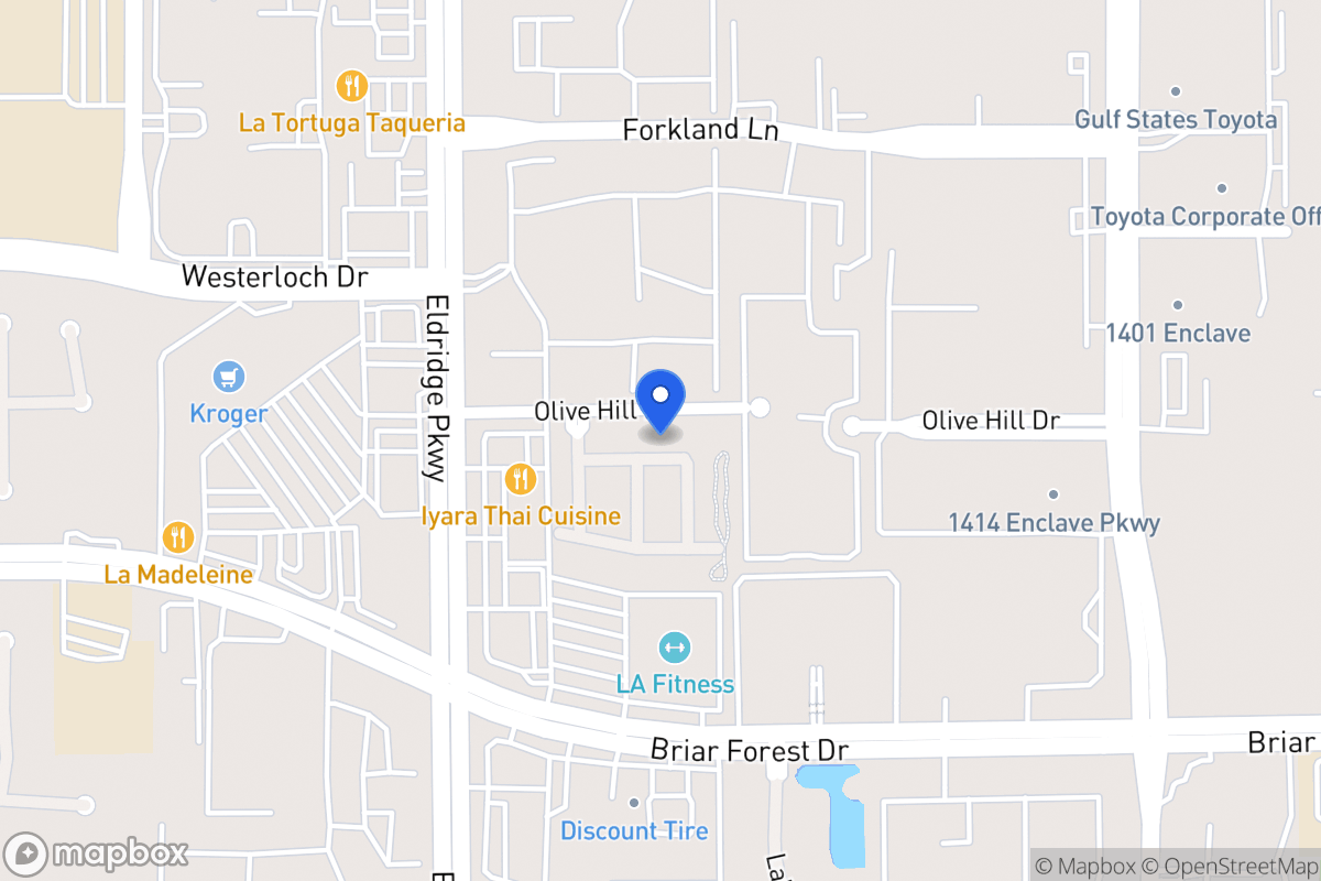 Map of 13306 Olive Trail, Houston