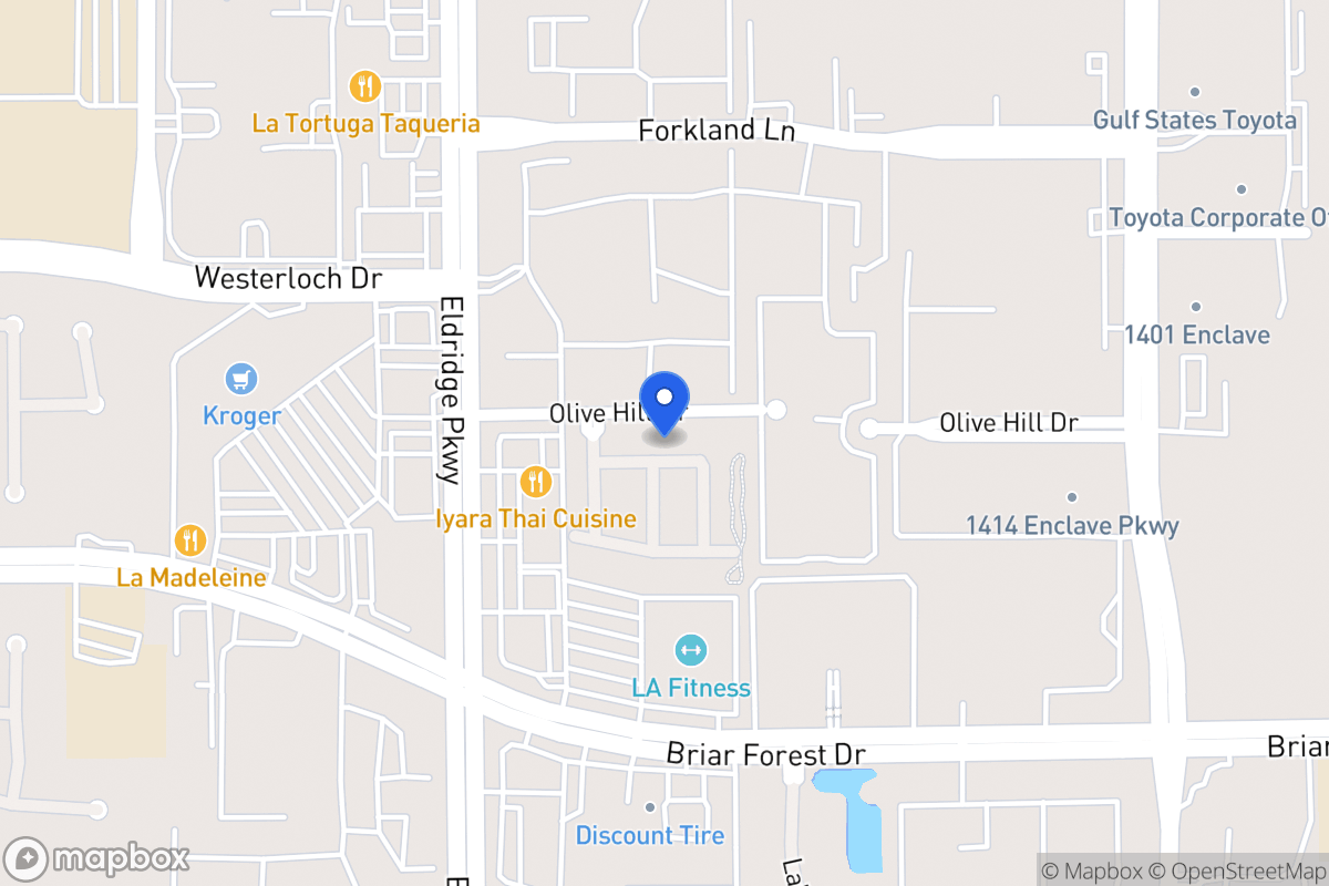 Map of 13310 Olive Trail, Houston