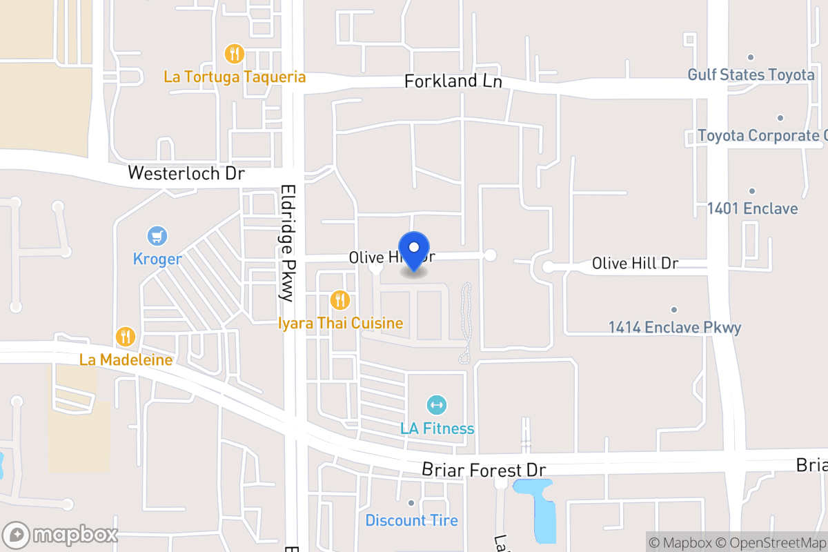 Map of 13314 Olive Trail, Houston