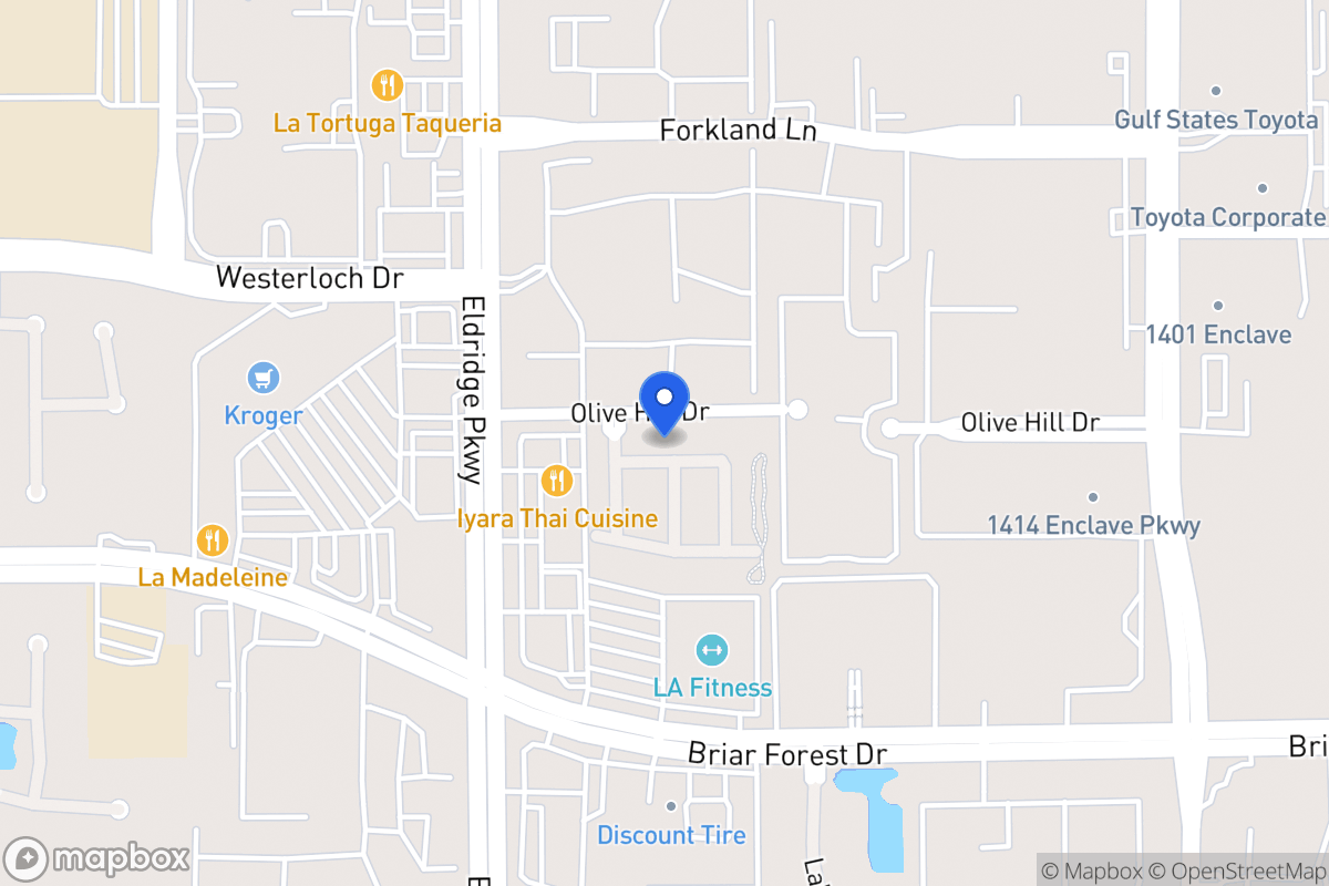 Map of 13318 Olive Trail, Houston
