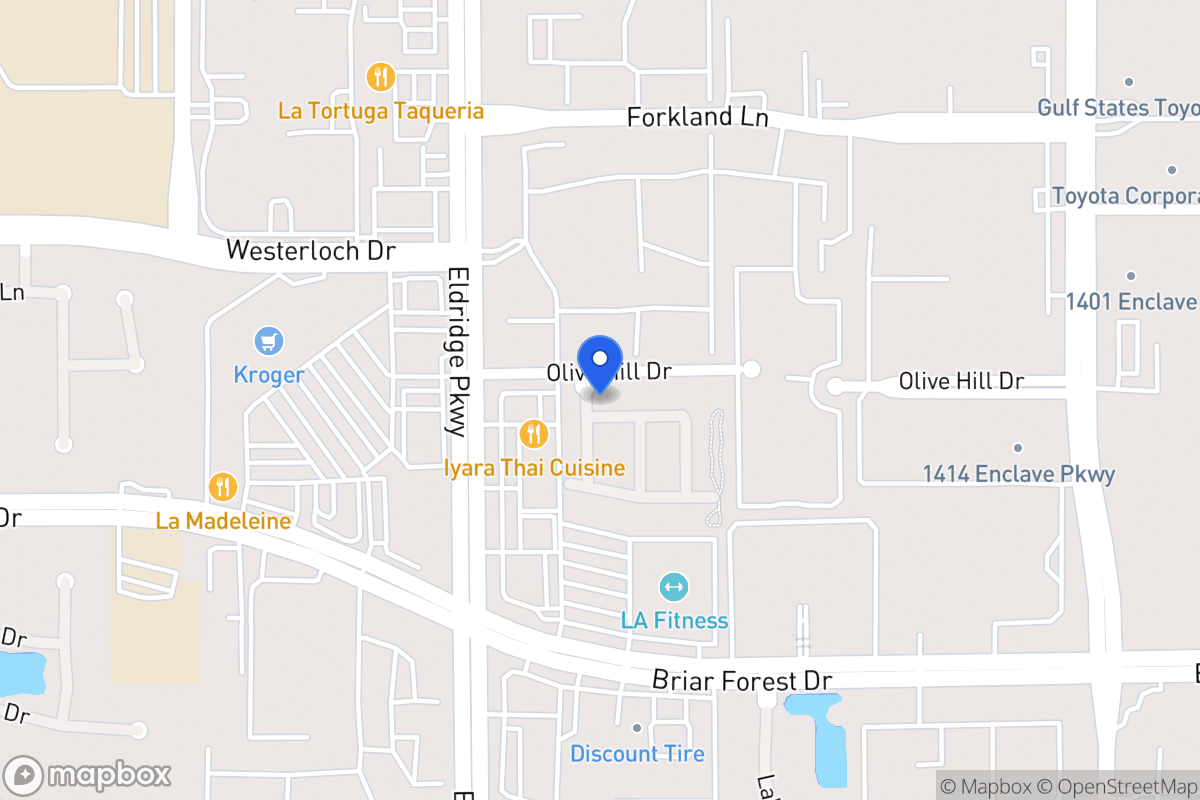 Map of 13330 Olive Trail, Houston