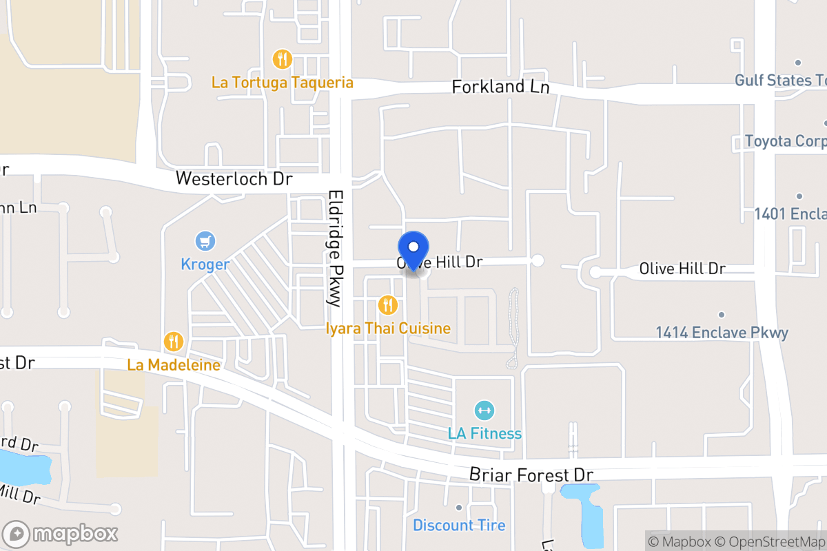 Map of Olive Hill Dr, Houston