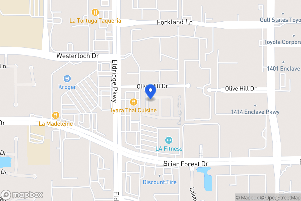 Map of 1507 Olive Garden, Houston