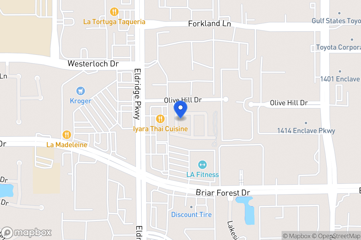 Map of 1511 Olive Garden, Houston