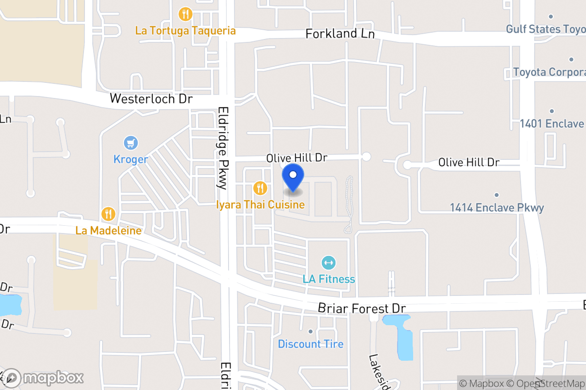 Map of 1515 Olive Garden, Houston