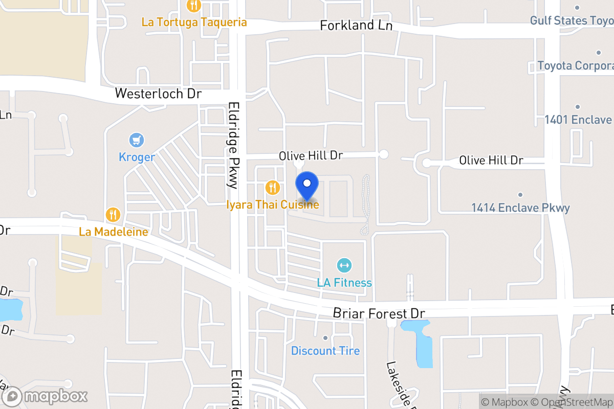 Map of 1523 Olive Garden, Houston