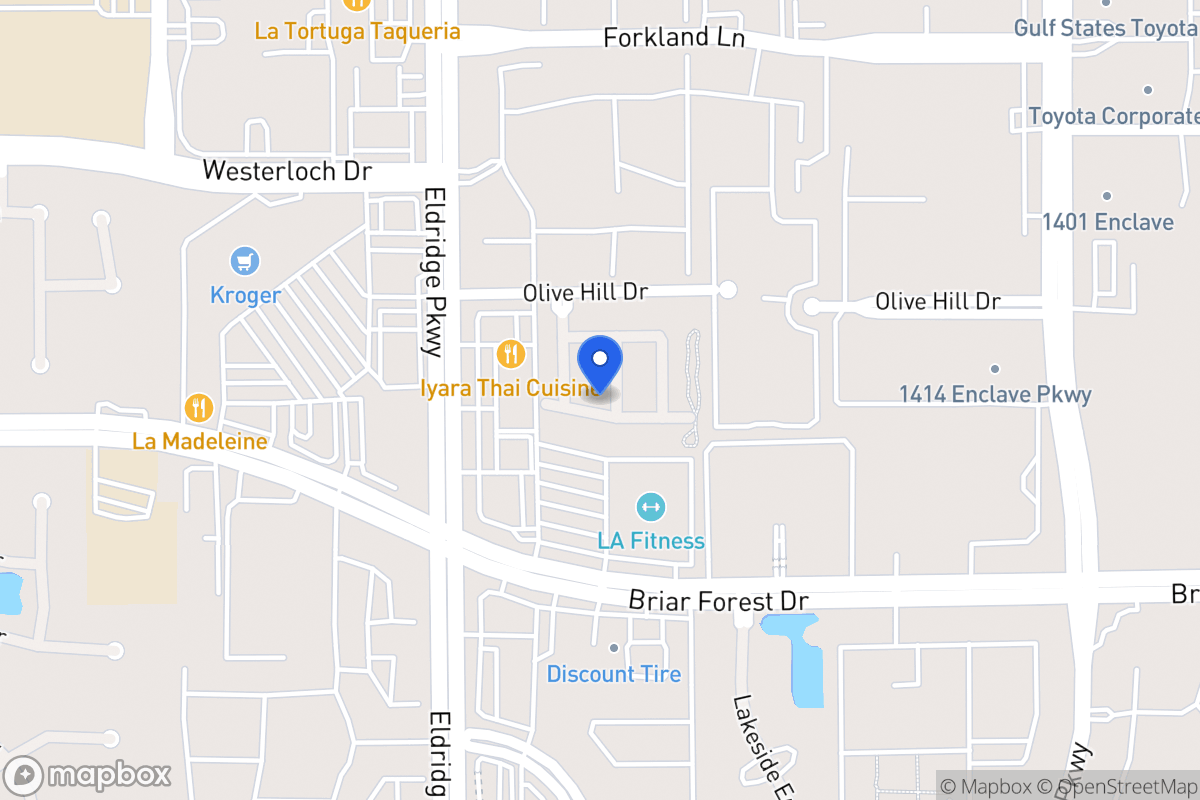 Map of 1522 Olive Park, Houston