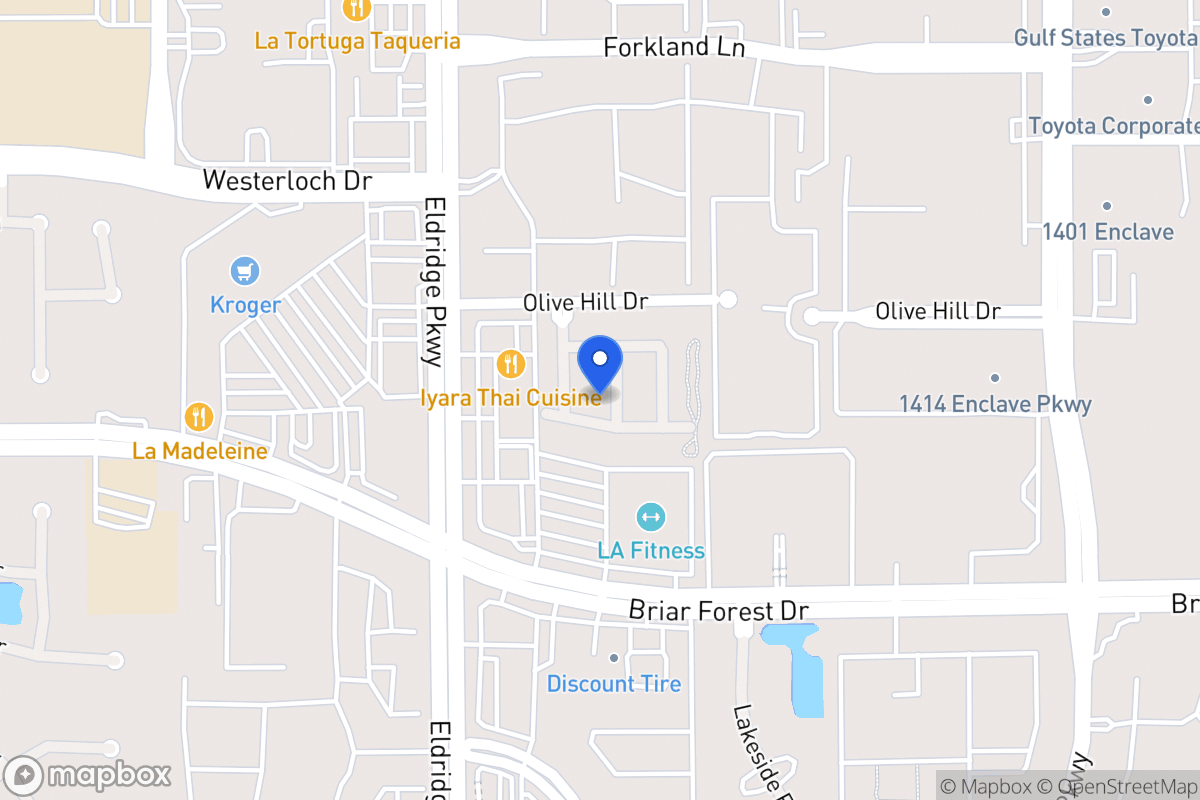 Map of 1518 Olive Park, Houston