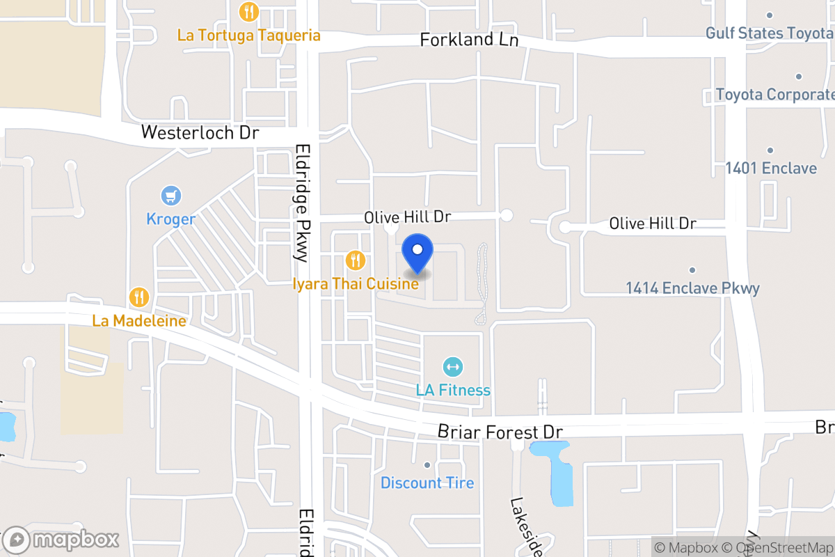 Map of 1514 Olive Park, Houston