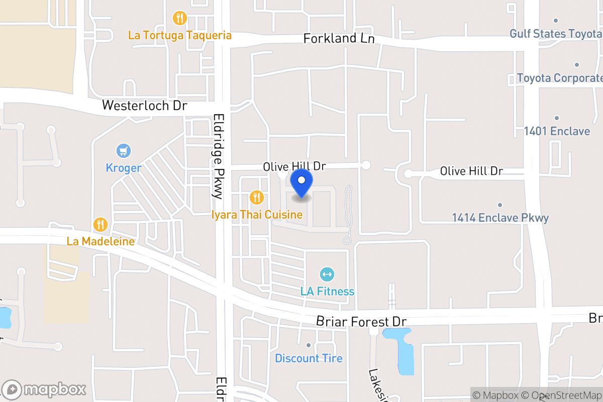 Map of 1506 Olive Park, Houston