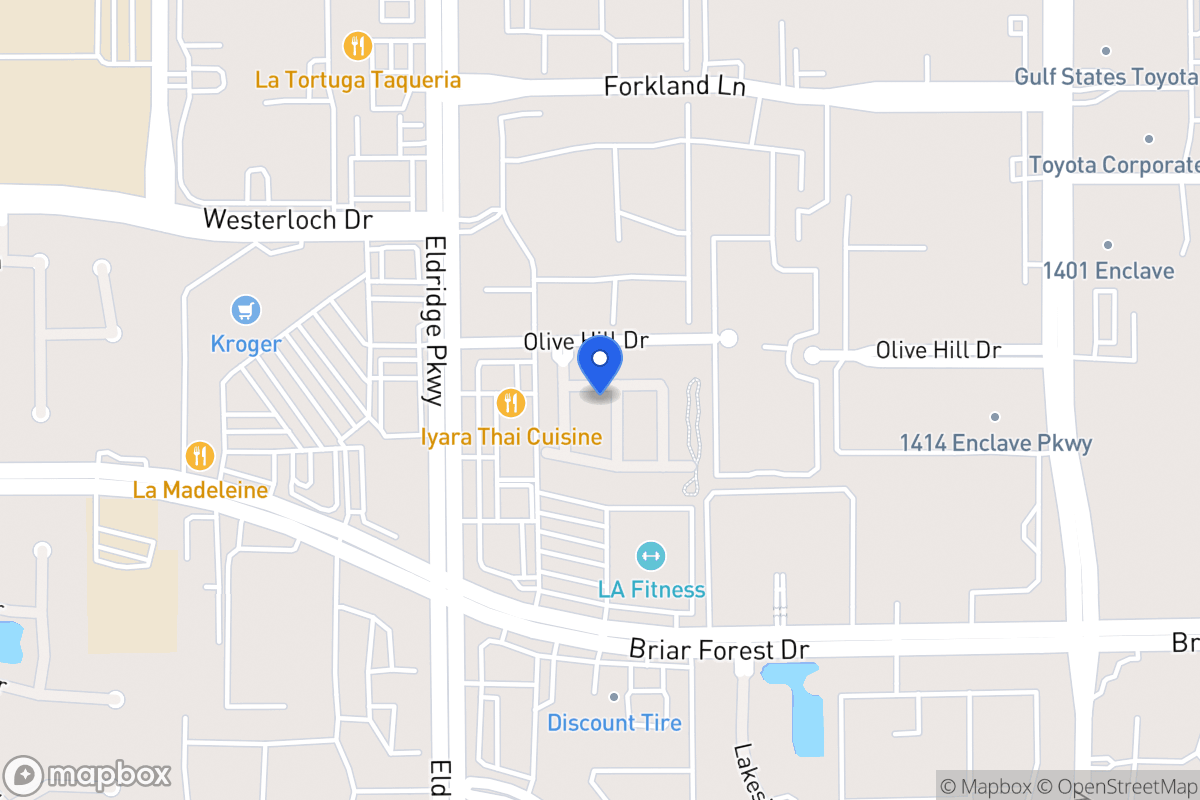 Map of 1502 Olive Park, Houston