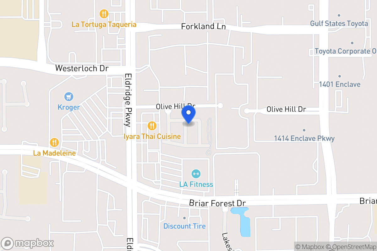 Map of 1503 Olive Park, Houston