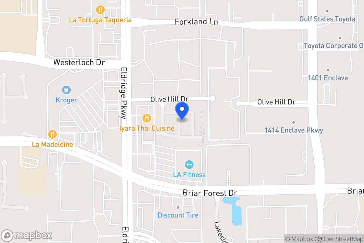 Map of 1507 Olive Park, Houston
