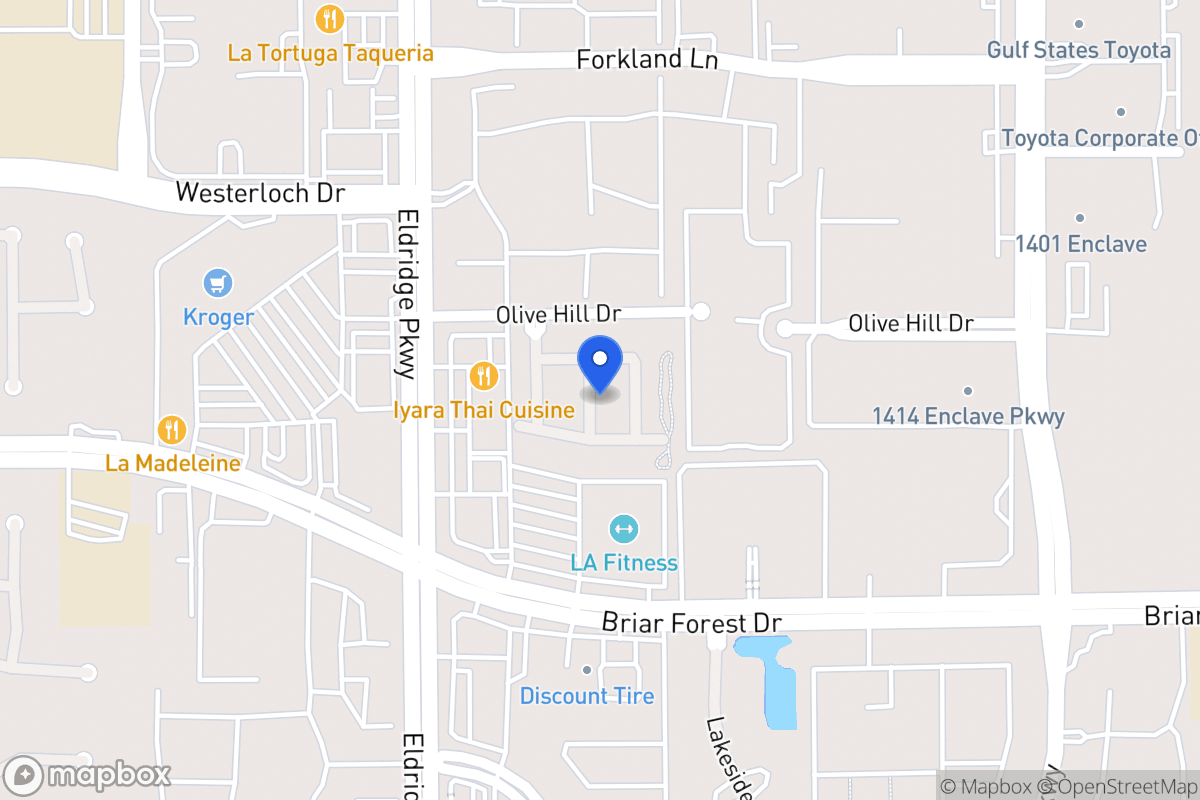Map of 1511 Olive Park, Houston
