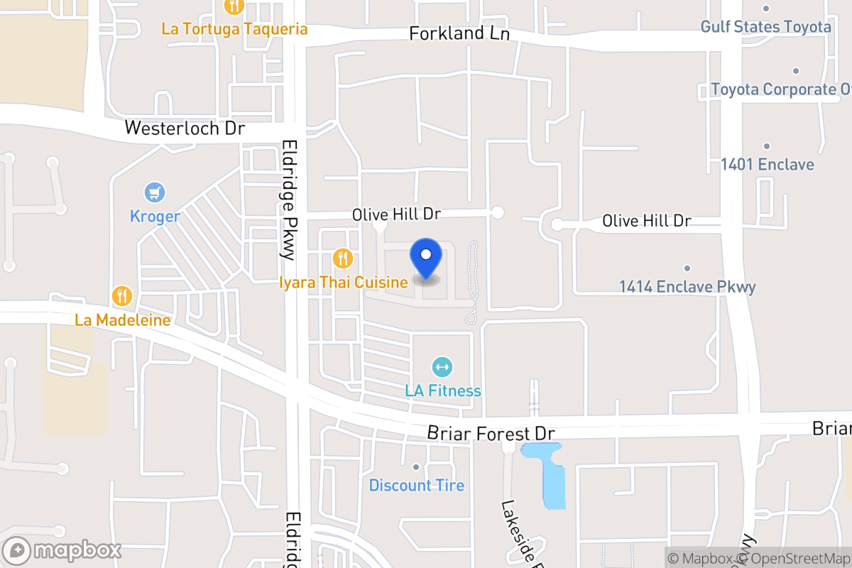Map of 1515 Olive Park, Houston