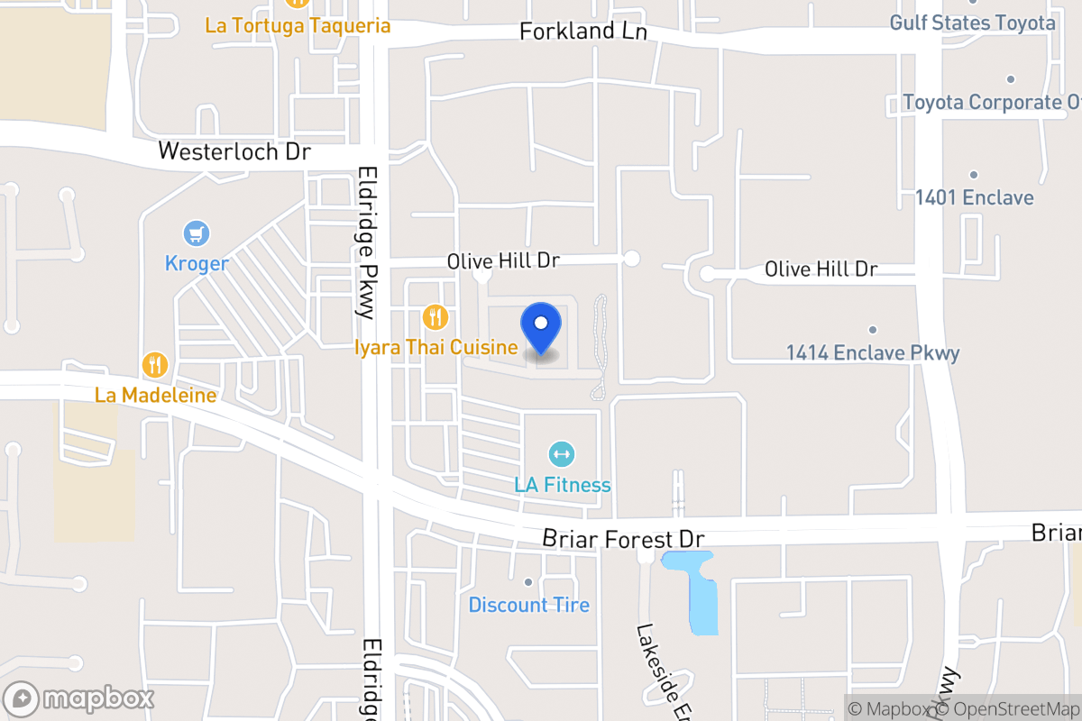 Map of 1519 Olive Park, Houston