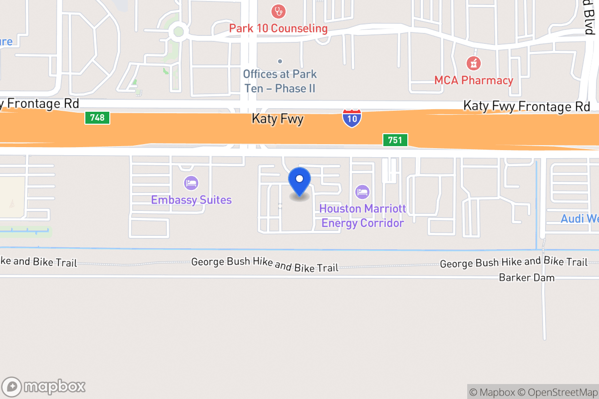 Map of 16015 Katy Fwy, Houston