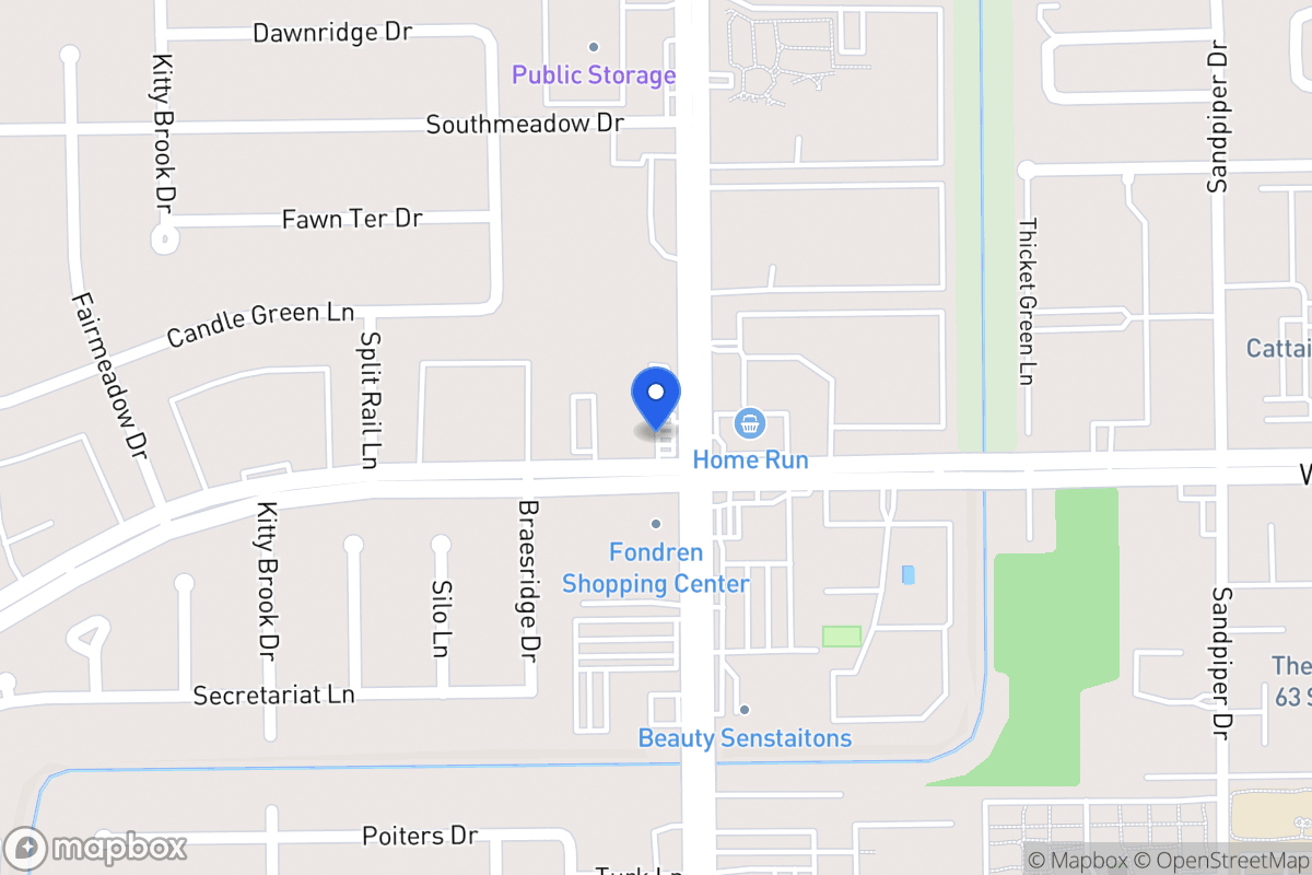 Map of 12260 Fondren Rd, Houston