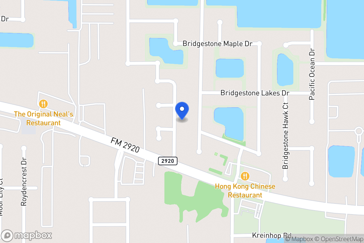 Map of 22106 Bridgestone Crossing Dr, Spring