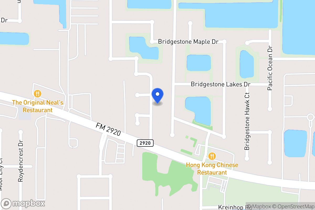 Map of 22110 Bridgestone Crossing Dr, Spring