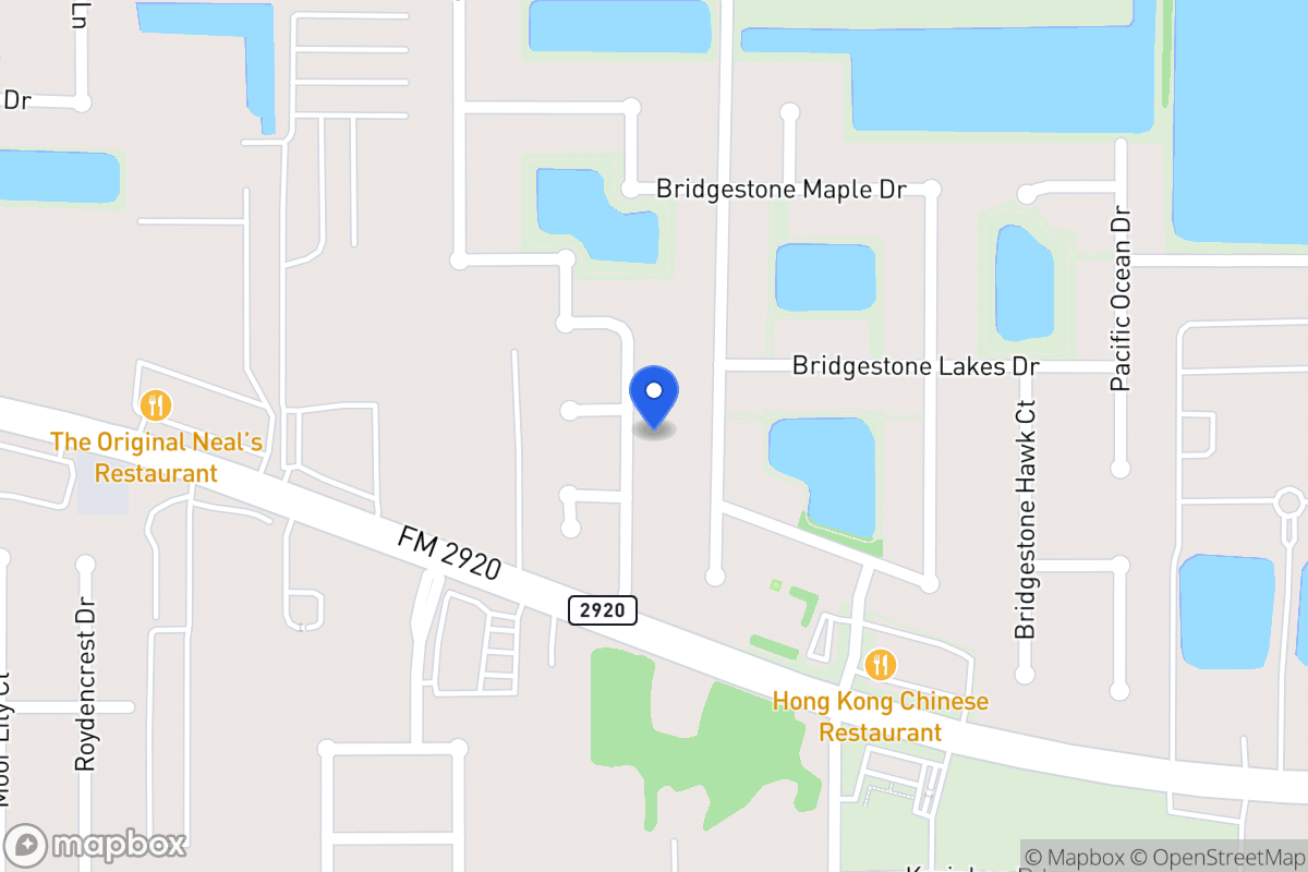 Map of 22114 Bridgestone Crossing Dr, Spring