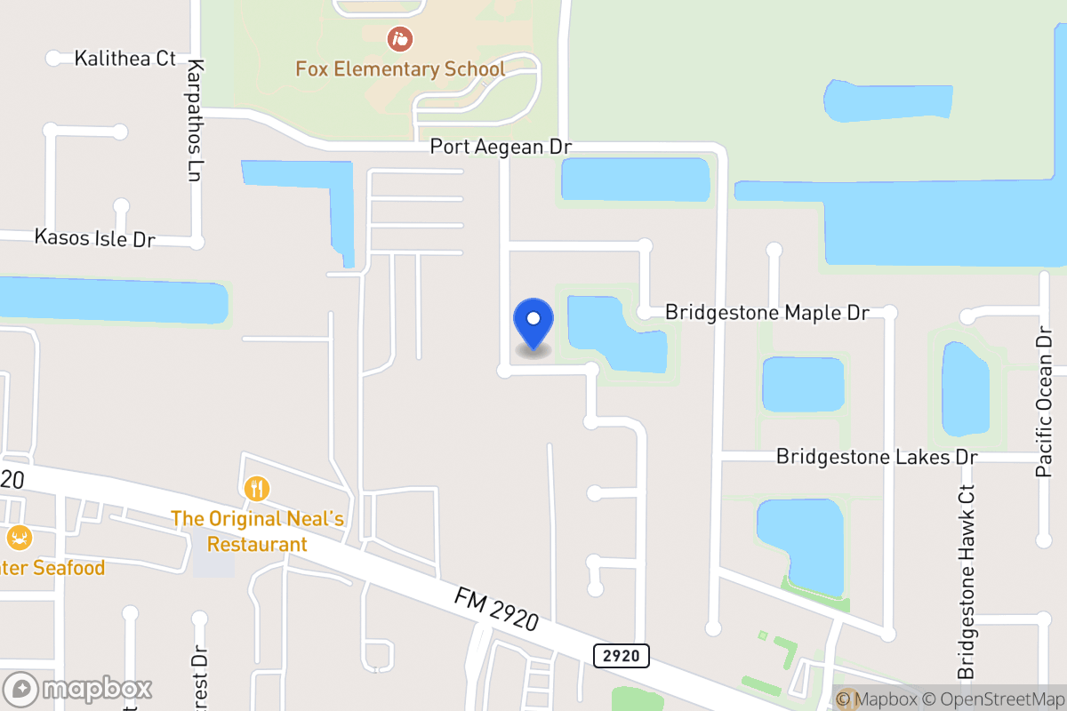 Map of 22310 Bridgestone Ridge Dr, Spring