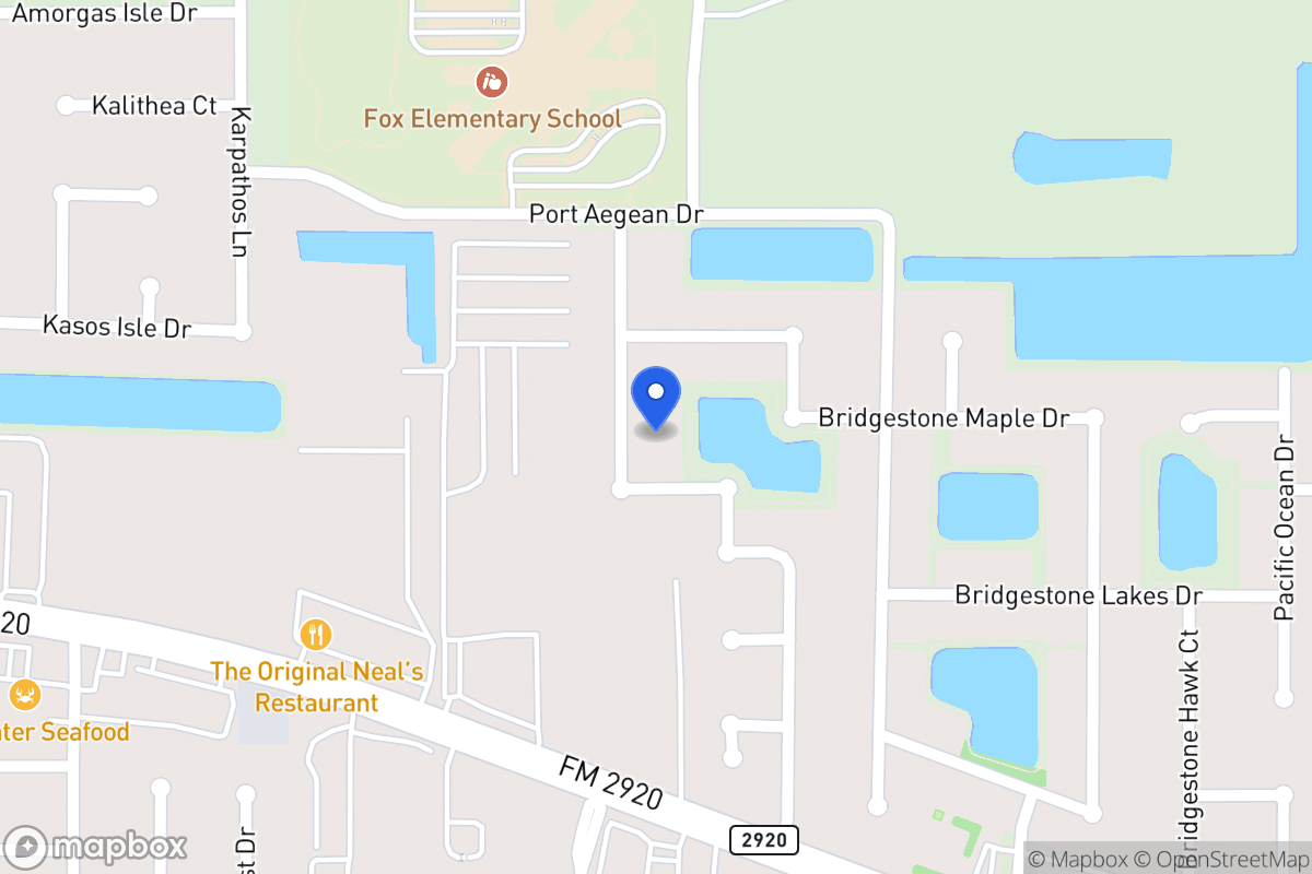 Map of 22318 Bridgestone Ridge Dr, Spring