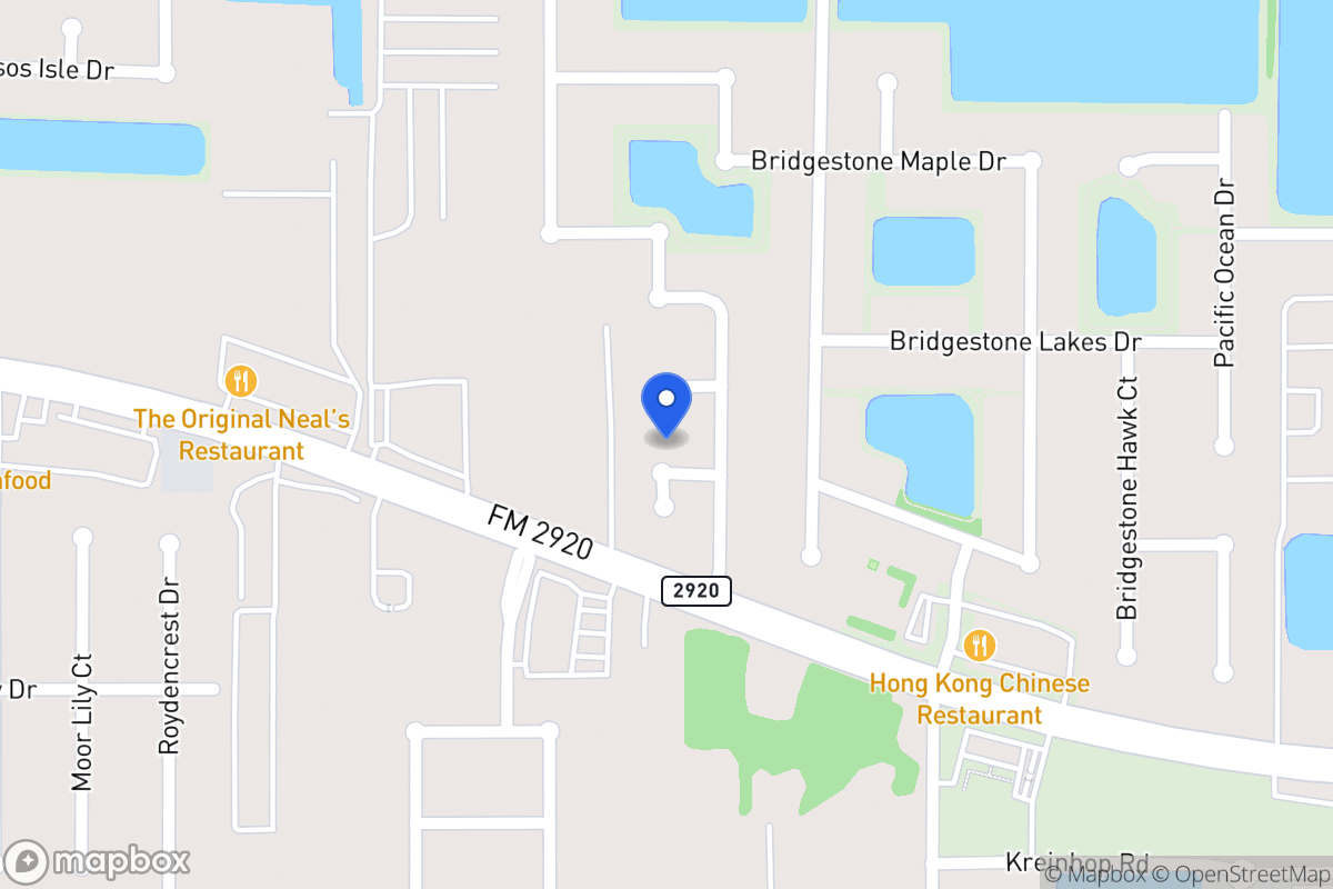 Map of 4510 Bridgestone Valley Dr, Spring