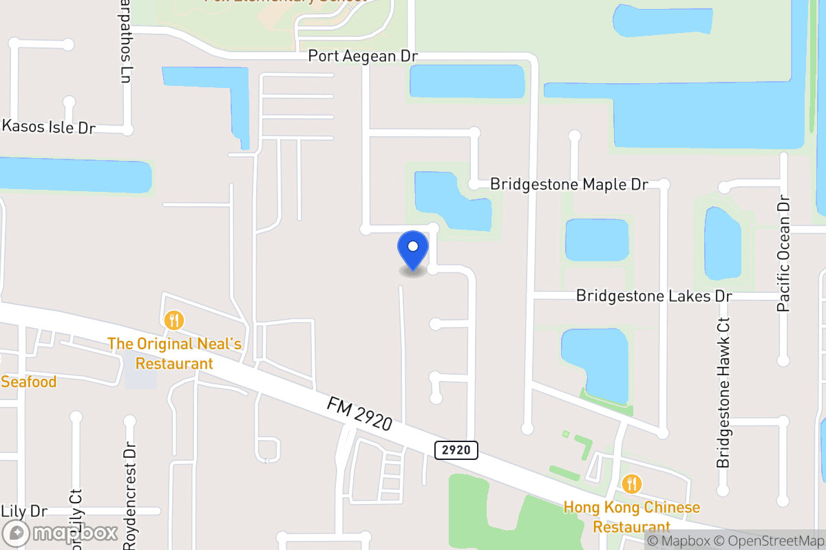 Map of 22203 Bridgestone Trails Dr, Spring
