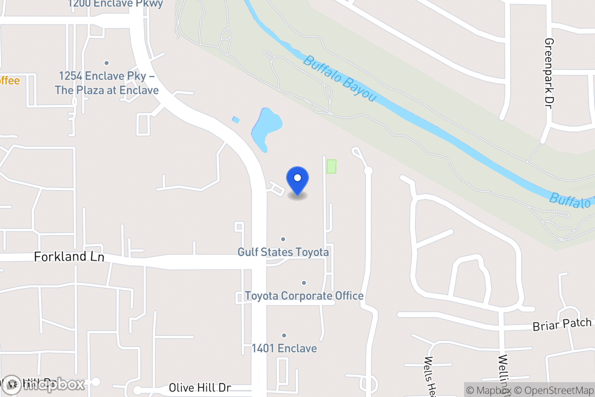 Map of 1375 Enclave Pky, Houston