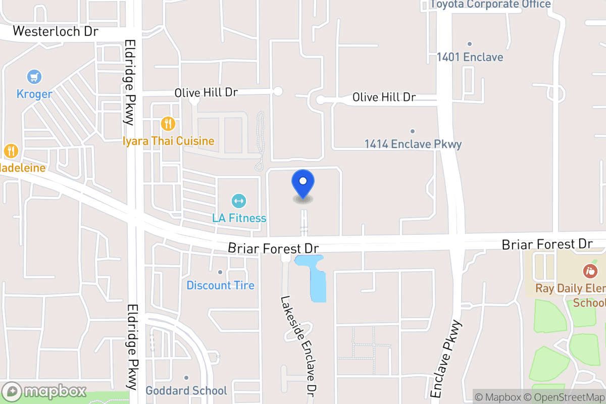 Map of 13202 Briar Forest Dr, Houston