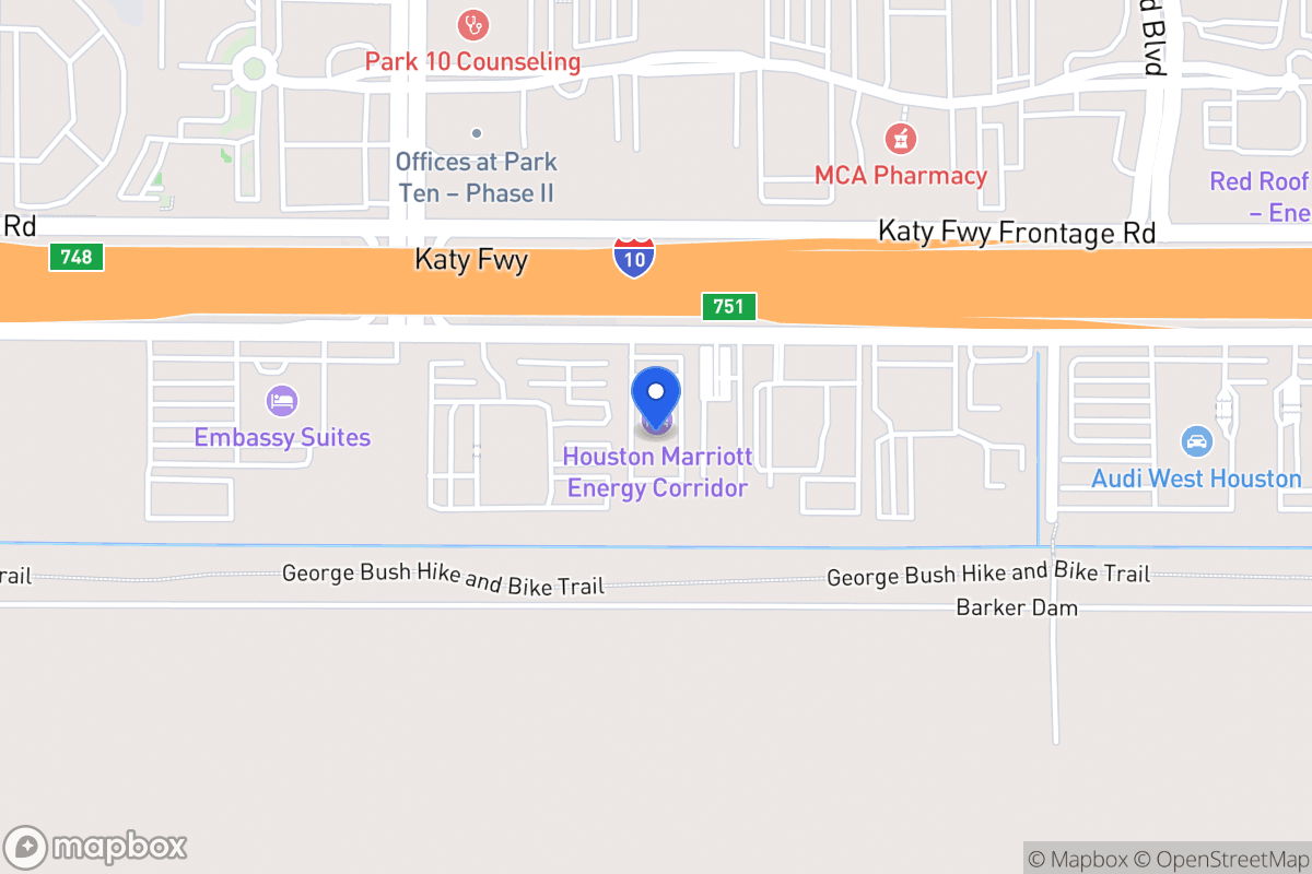 Map of 16011 Katy Fwy, Houston