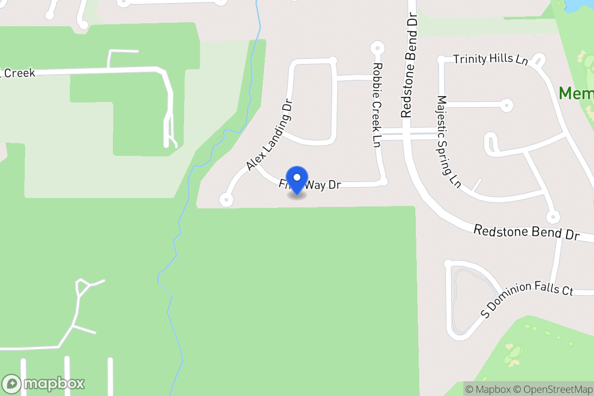 Map of 7518 Finn Way Dr, Humble
