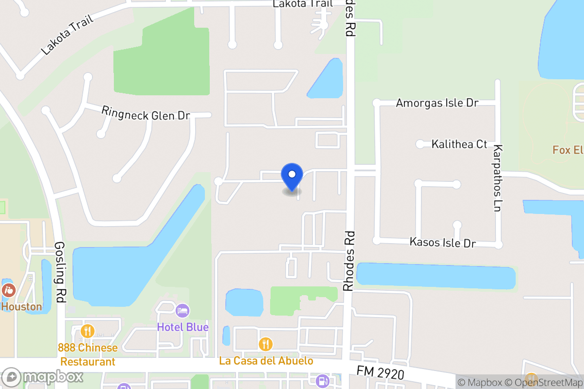 Map of 21617 Rhodes Rd, Spring