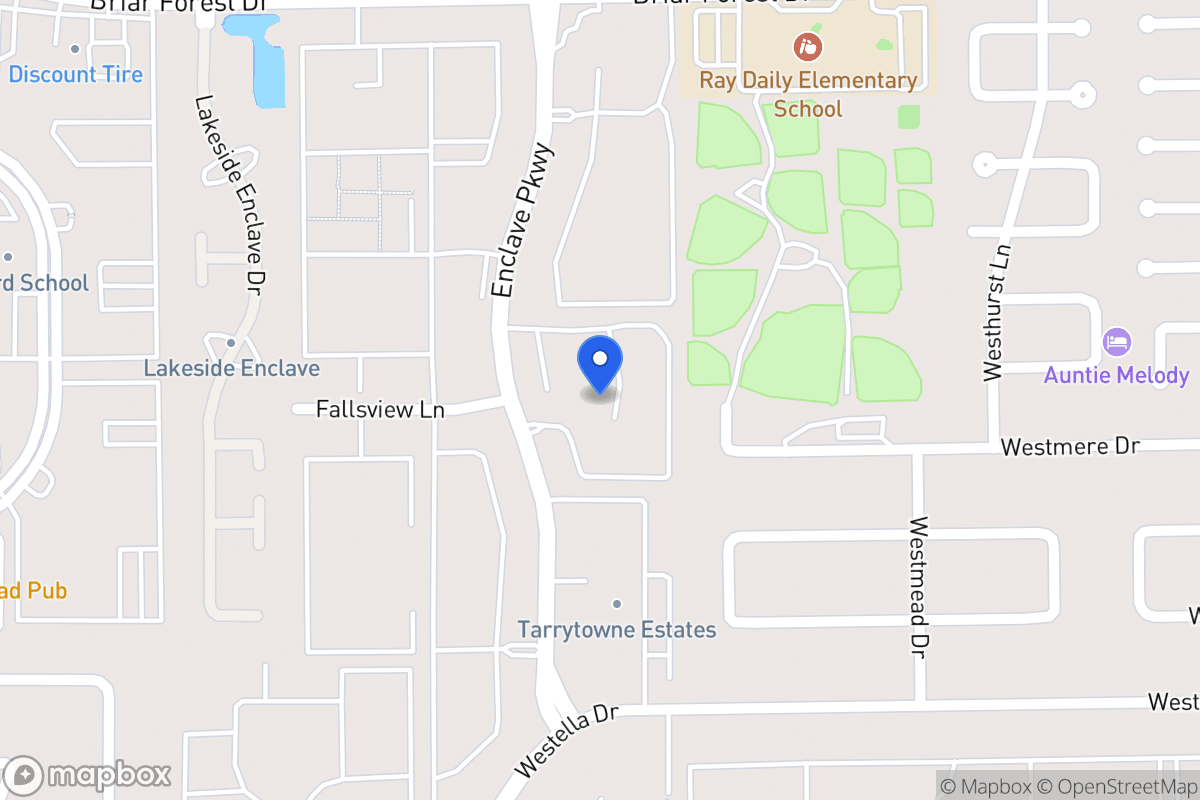 Map of 1727 Enclave Pky, Houston