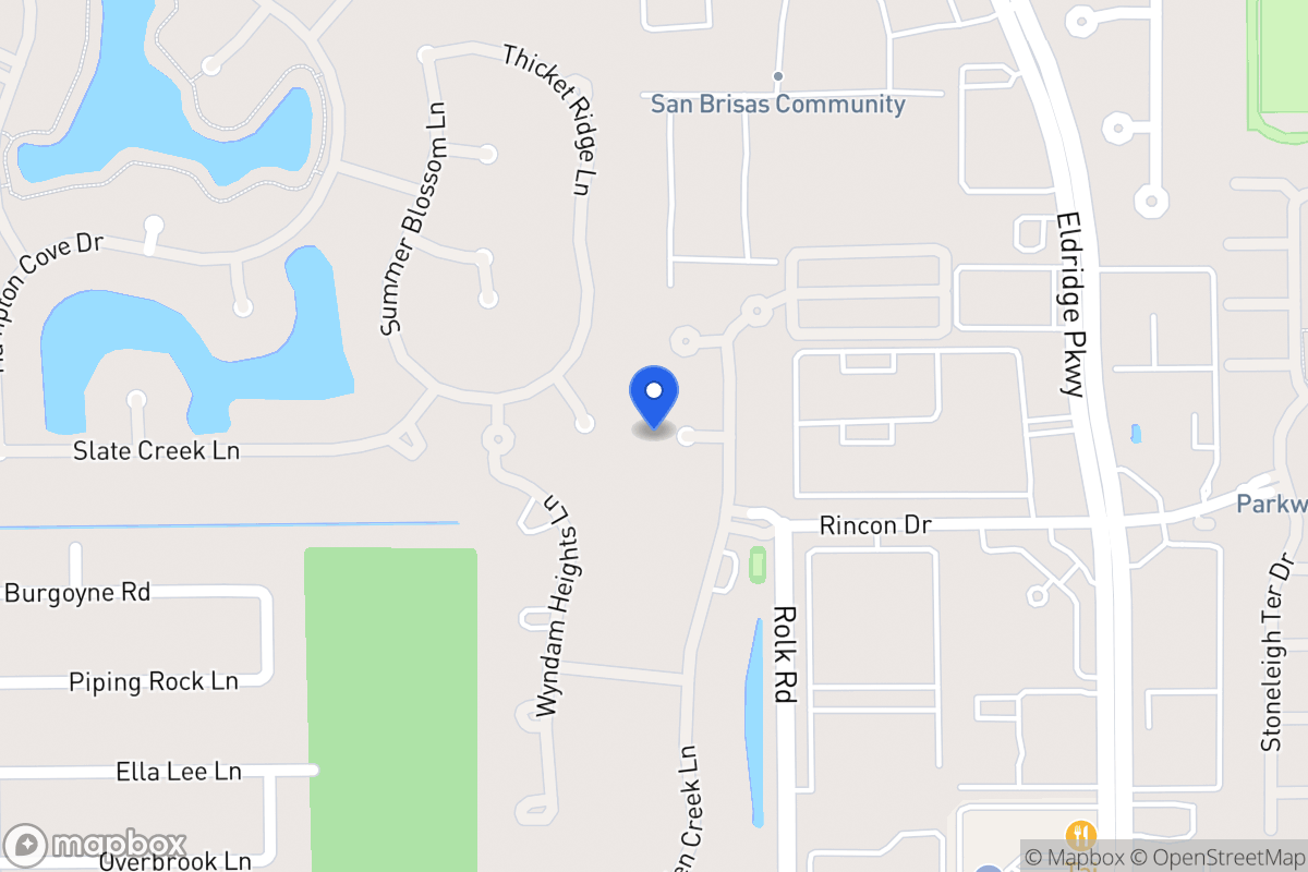 Map of 13610 Milan Meadow Ct, Houston