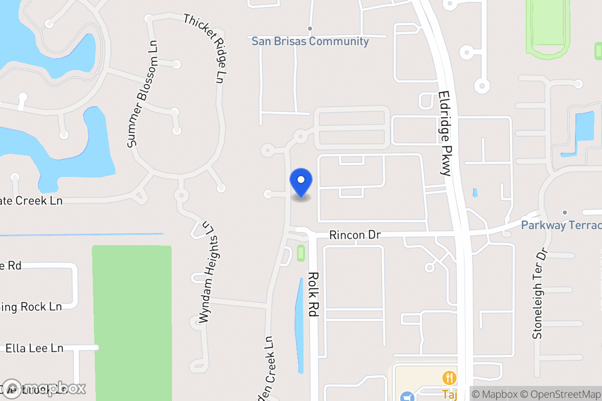 Map of 2123 Camden Creek Ln, Houston
